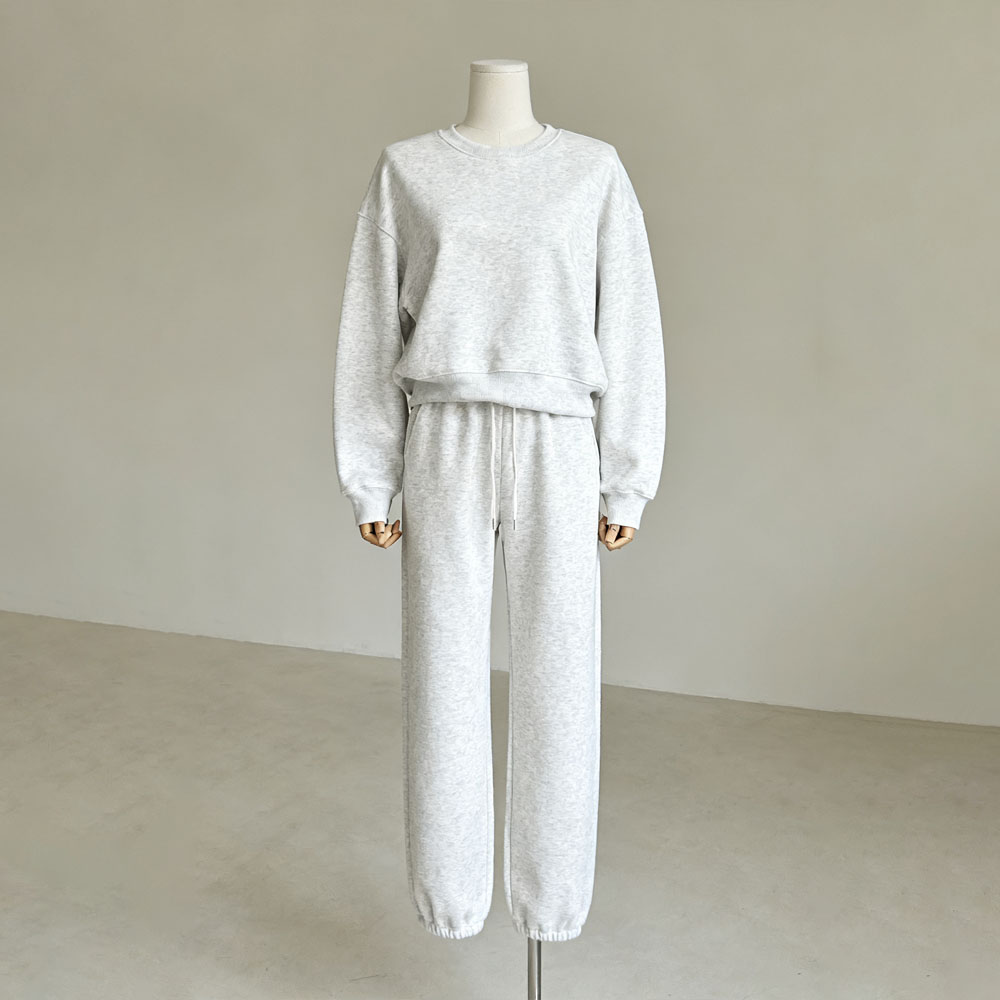 Light gray casual sports sweatshirt suit sample